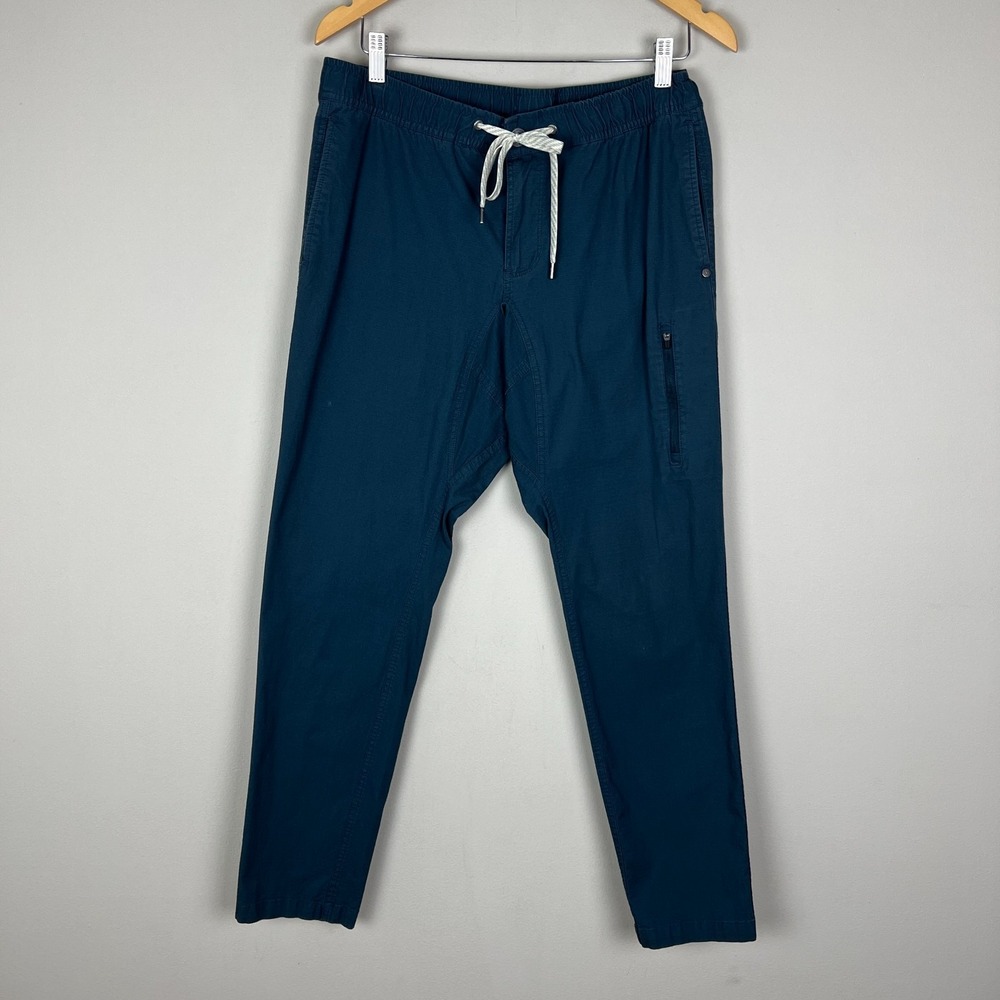 Vuori Mens Ripstop Climber Pants Large Dark Blue Cargo Pants Hiking Outdoor V412